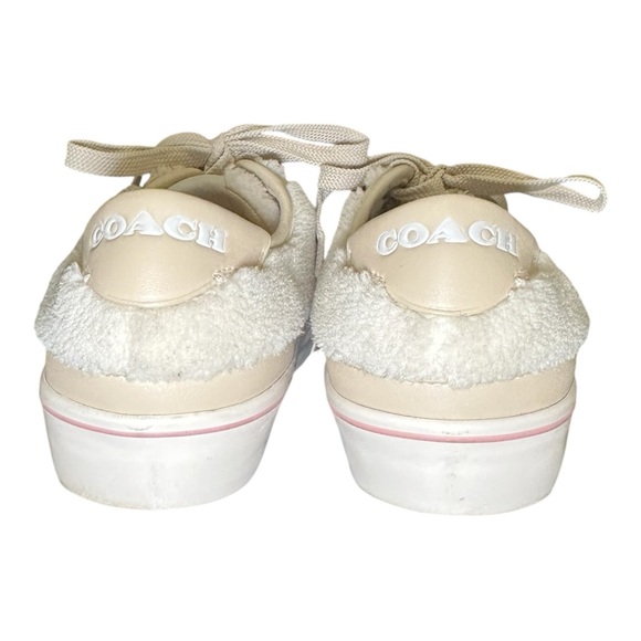 Coach Citysole Shearling Sherpa Lace Up Sneakers - Picture 5 of 11